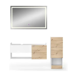 Badkamermeubelset wit 105x43x45 alf Badkamermeubelset wit 105x43x45 alf
