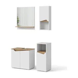 Badkamermeubelset wit 60x35x57 marelle Badkamermeubelset wit 60x35x57 marelle