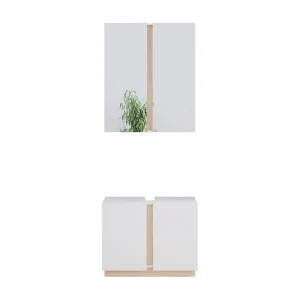 Badkamermeubelset wit 70x34x55 gloria Badkamermeubelset wit 70x34x55 gloria