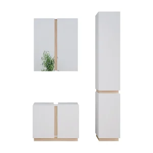 Badkamermeubelset wit 70x34x55 gloria Badkamermeubelset wit 70x34x55 gloria