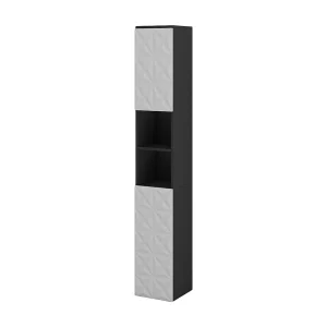 Badkamerkast zwart 30x30x189.5 edge Badkamerkast zwart 30x30x189.5 edge