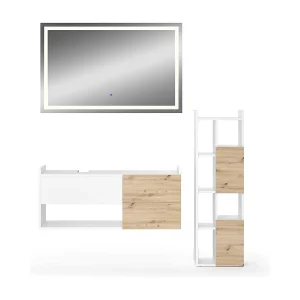 Badkamermeubelset wit 105x43x45 alf Badkamermeubelset wit 105x43x45 alf