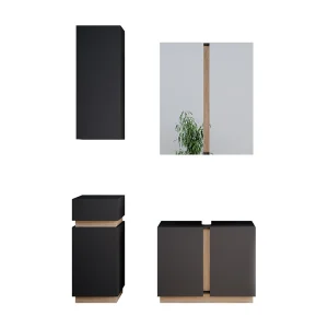 Badkamermeubelset antraciet 70x34x55 gloria