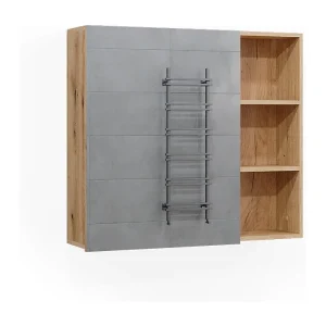 Badkamerspiegelkast eiken 90×22.1×80.9 rudi Badkamerspiegelkast eiken 90×22.1×80.9 rudi