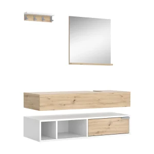 Badkamermeubelset wit 100x40x20 henri Badkamermeubelset wit 100x40x20 henri