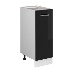 Apotheekkast zwart hoogglans 30x46x81.6 r-line Apotheekkast zwart hoogglans 30x46x81.6 r-line