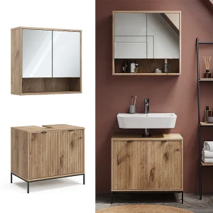 Badkamermeubelset viking eik 70x45x63 eliza Badkamermeubelset viking eik 70x45x63 eliza