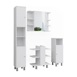 Badkamermeubelset wit 79.6×36.6×190 fynn Badkamermeubelset wit 79.6×36.6×190 fynn