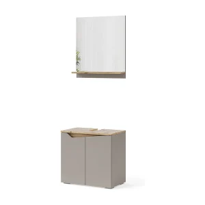 Badkamermeubelcombinatie grijs 60x35x57 marelle