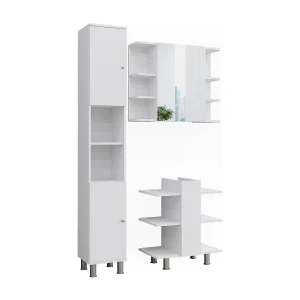 Badkamermeubelset wit 79.6×36.6×190 fynn Badkamermeubelset wit 79.6×36.6×190 fynn