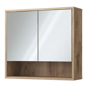 Badkamerspiegel viking eik 70×22.1×65 eliza Badkamerspiegel viking eik 70×22.1×65 eliza