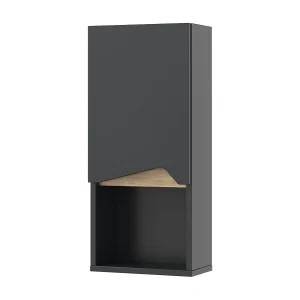 Badkamerkast antraciet/artisan 30x17x67 marelle Badkamerkast antraciet/artisan 30x17x67 marelle