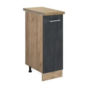 Apotheekkast zwart beton 30x60x81.6 r-line Apotheekkast zwart beton 30x60x81.6 r-line