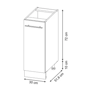 Apotheekkast bordeauxrode hoogglans 30×51.6×82 fame-line Apotheekkast bordeauxrode hoogglans 30×51.6×82 fame-line