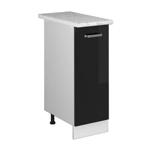 Apotheekkast zwart hoogglans 30x60x81.6 r-line Apotheekkast zwart hoogglans 30x60x81.6 r-line