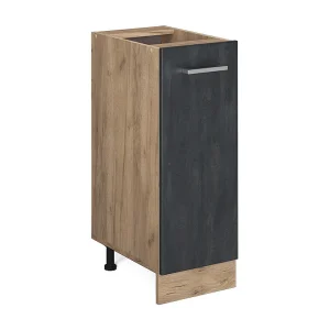Apotheekkast zwart beton 30x46x81.6 r-line Apotheekkast zwart beton 30x46x81.6 r-line