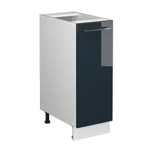 Apotheekkast donkerblauw hoogglans 30×51.6×82 fame-line Apotheekkast donkerblauw hoogglans 30×51.6×82 fame-line