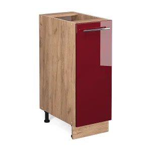 Apotheekkast bordeauxrode hoogglans 30×51.6×82 fame-line Apotheekkast bordeauxrode hoogglans 30×51.6×82 fame-line