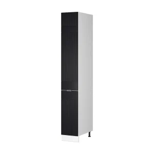 Apotheekkast zwart gestreept 30x58x206.8 fame-line Apotheekkast zwart gestreept 30x58x206.8 fame-line