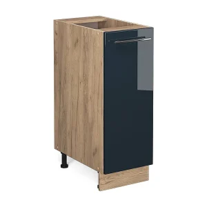 Apotheekkast donkerblauw hoogglans 30×51.6×82 fame-line Apotheekkast donkerblauw hoogglans 30×51.6×82 fame-line