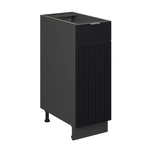 Apotheekkast zwart gestreept 30×51.6×82 fame-line Apotheekkast zwart gestreept 30×51.6×82 fame-line