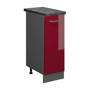 Apotheekkast rode hoogglans 30x60x81.6 r-line