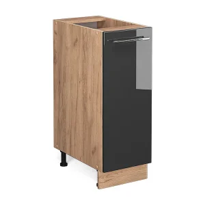 Apotheekkast antraciet hoogglans 30×51.6×82 fame-line