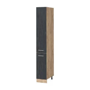 Apotheekkast zwart beton 30×57.2×206.8 r-line Apotheekkast zwart beton 30×57.2×206.8 r-line