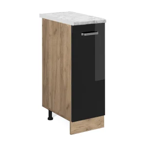 Apotheekkast zwart hoogglans 30x60x81.6 r-line Apotheekkast zwart hoogglans 30x60x81.6 r-line