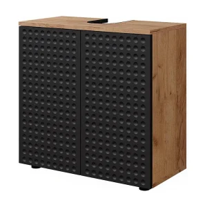 Badmeubel gestippeld antraciet 60x30x59 irma