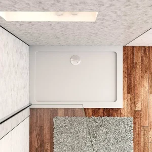 Aica Witte douchebak rechthoek 120x70cm 3cm gemaakt kunststeen en minerale harsmix Extra plat ontwerp met douchegoot rooster en afvoer verkrijgbaar verschillende Aica Witte douchebak rechthoek 120x70cm 3cm gemaakt kunststeen en minerale harsmix Extra plat ontwerp met douchegoot rooster en afvoer verkrijgbaar verschillende