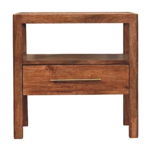Artisan Furniture Massief hout Het Caldera-nachtkastje