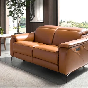 2-zits relaxsofa in bruin leer 6180 ANGEL CERDA