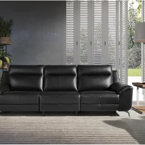 3 zits lederen relax bank zwart 6194 ANGEL CERDA 3 zits lederen relax bank zwart 6194 ANGEL CERDA
