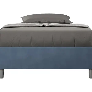 Avika modern microvezelbedframe-Kleur Donkerblauw-Slapen 140x190cm-Keuze Met boxspring Avika modern microvezelbedframe-Kleur Donkerblauw-Slapen 140x190cm-Keuze Met boxspring