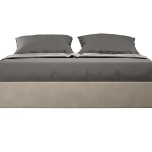 Avika modern microvezelbedframe-Kleur Beige-Slapen 160x200cm-Keuze Met boxspring Avika modern microvezelbedframe-Kleur Beige-Slapen 160x200cm-Keuze Met boxspring