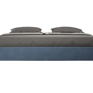 Avika modern microvezelbedframe-Kleur Donkerblauw-Slapen 180x200cm-Keuze Zonder boxspring Avika modern microvezelbedframe-Kleur Donkerblauw-Slapen 180x200cm-Keuze Zonder boxspring