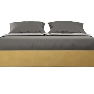 Avika modern microvezelbedframe-Kleur Kerrie geel-Slapen 160x200cm-Keuze Met boxspring Avika modern microvezelbedframe-Kleur Kerrie geel-Slapen 160x200cm-Keuze Met boxspring