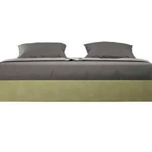 Avika modern microvezelbedframe-Kleur Groen kaki-Slapen 180x200cm-Keuze Met kofferbak Avika modern microvezelbedframe-Kleur Groen kaki-Slapen 180x200cm-Keuze Met kofferbak