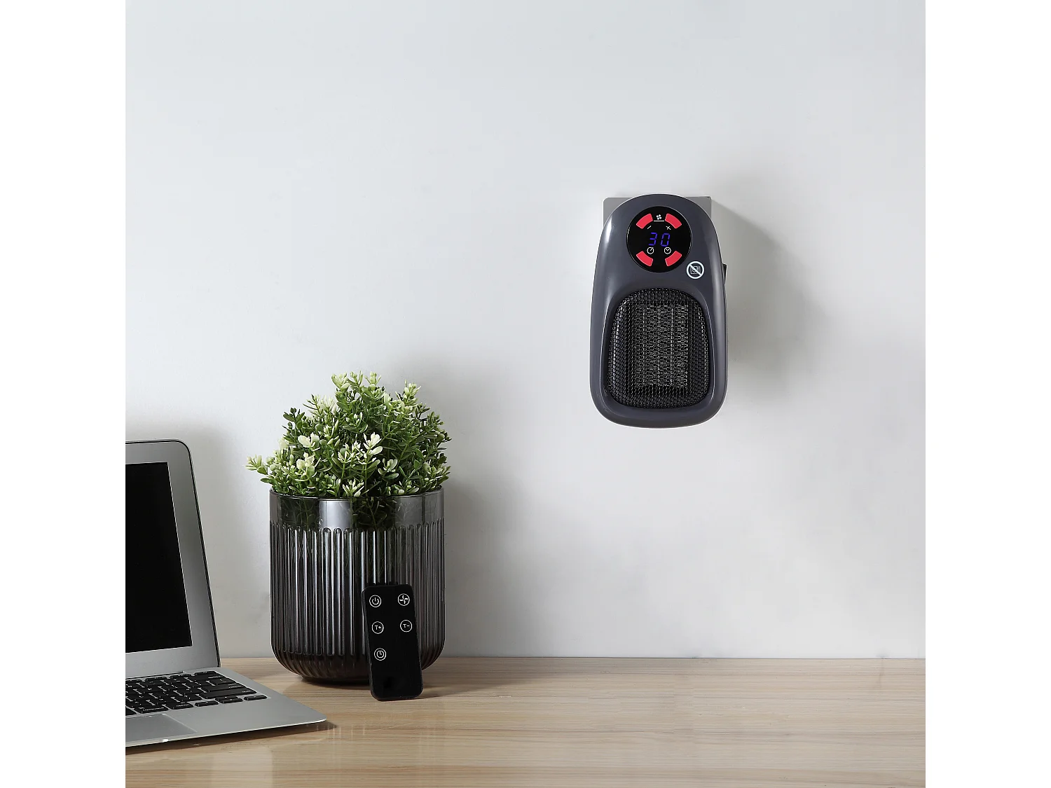 Balderia stopcontact mini-verwarming - verwarmingsventilator 500 W stopcontactverwarming
