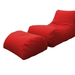 Alton poef, Multifunctionele fauteuil, Zitzak, Voetenbank poef, Made in Italy, 120×80 h60 cm, Rood Alton poef, Multifunctionele fauteuil, Zitzak, Voetenbank poef, Made in Italy, 120×80 h60 cm, Rood