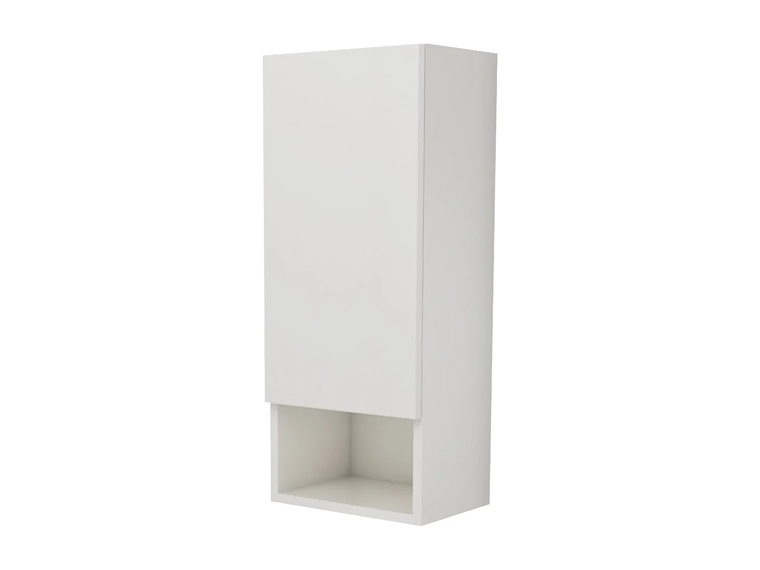 Badkamerkast Zed, hangend, 1 deur, wit hoogglans/wit, MDF, L 30 x l 22 x 72 cm