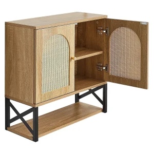 Badkamer Hangkast SucceBuy, met 2 Deuren en Verstelbare Plank, Medicijnkast boven het Toilet, Hangende Organizer, voor Wasruimte, Keuken