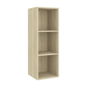 Aymee  Tv-wandmeubel 37x37x107 cm bewerkt hout sonoma eikenkleurig