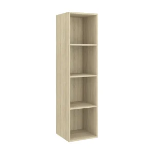 Aymee  Tv-wandmeubel 37x37x142,5 cm bewerkt hout sonoma eikenkleurig