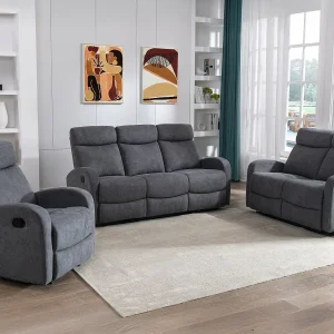 3+2+1 zitsbank in grijze stof – EVELYN – Koop nu goedkoop in je online meubelshop 3+2+1 zitsbank in grijze stof – EVELYN – Koop nu goedkoop in je online meubelshop