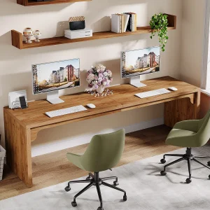 200 cm lang computerbureau, extra lang houten bureau voor werkplek