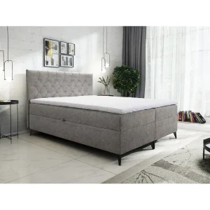 AX LIVING boxspringbed Palmeria 160×200 grijs-beige met opbergruimte AX LIVING boxspringbed Palmeria 160×200 grijs-beige met opbergruimte