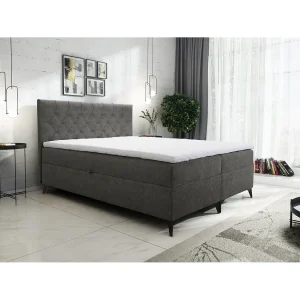 AX LIVING boxspringbed Palmeria 180×200 grafiet met opbergruimte AX LIVING boxspringbed Palmeria 180×200 grafiet met opbergruimte