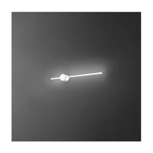 CLOCK Applique LED en aluminium 12W 3000K Perenz 65 cm Blanc